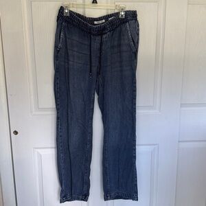 Seraphine Dark Blue Elastic Waist Maternity and Postpartum Jeans